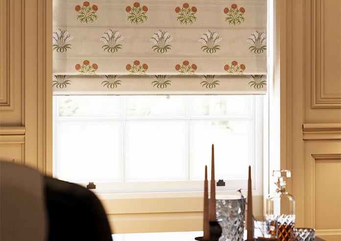 William Morris At Home Lily Flower Embroidery, Nettle - Twist&Fit Roman Blind - Image 5